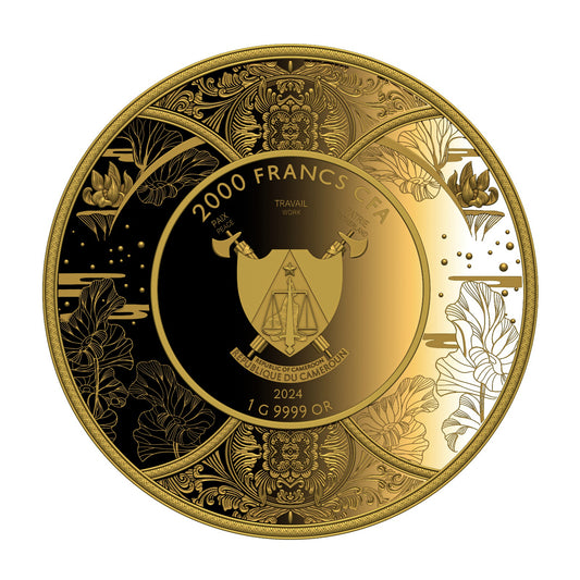 DURGA 2024 | GOLD-ANLAGEMÜNZE 9999 1 g Proof | Kamerun 2000 Francs CFA - Le Grand Mint