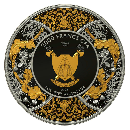 DURGA 2025 | Silbermünze 1 Oz Hochrelief Dark Gilded Proof