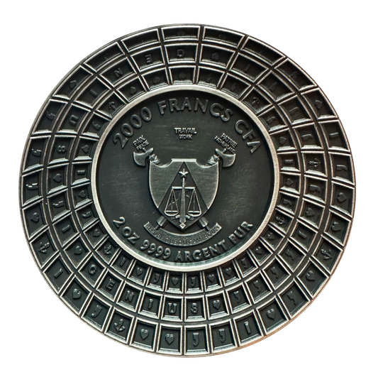Röntgen X-Ray Genius Cameroon 2023 Silver Coin 2 Oz