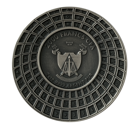 Tesla Cameroon Silver Coin 2023 Domed Dark Obverse Genius Series