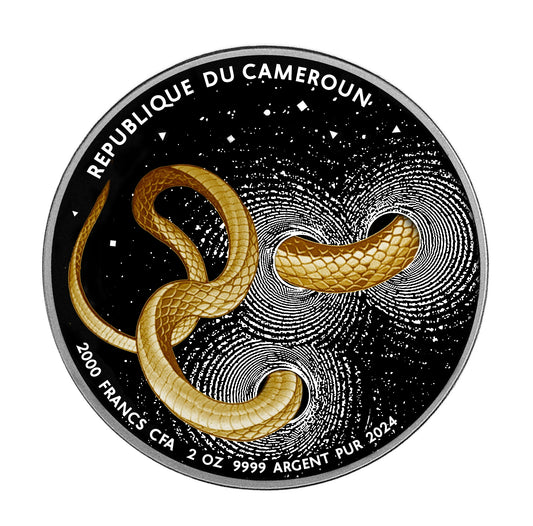 Snake Cameroon Coin Silver Le Grand Mint