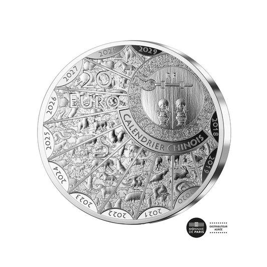 Jahr des Hasen | 20€ Silbermünze 1 Oz PP 2023
