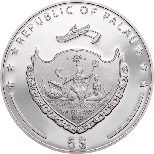 Hand of Hamsa 2021 | Palau 5 Dollars 1 Oz 999 Proof - Le Grand Mint