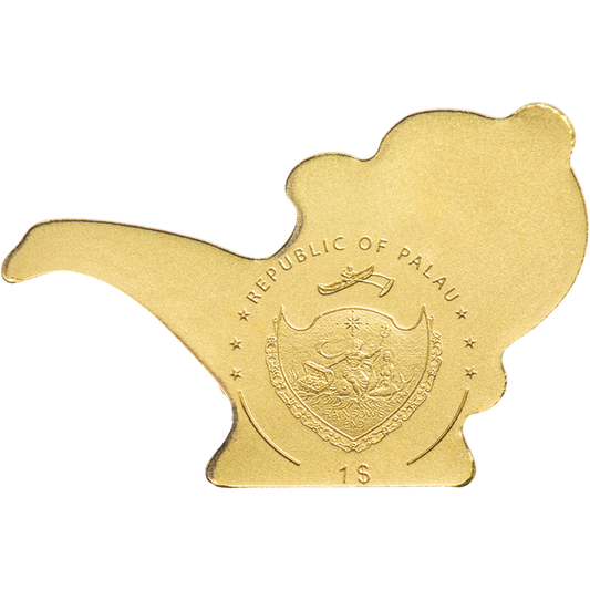 Golden Magical Lamp | 1001 Nights | Palau 0,5 g Goldmünze 9999 - Le Grand Mint