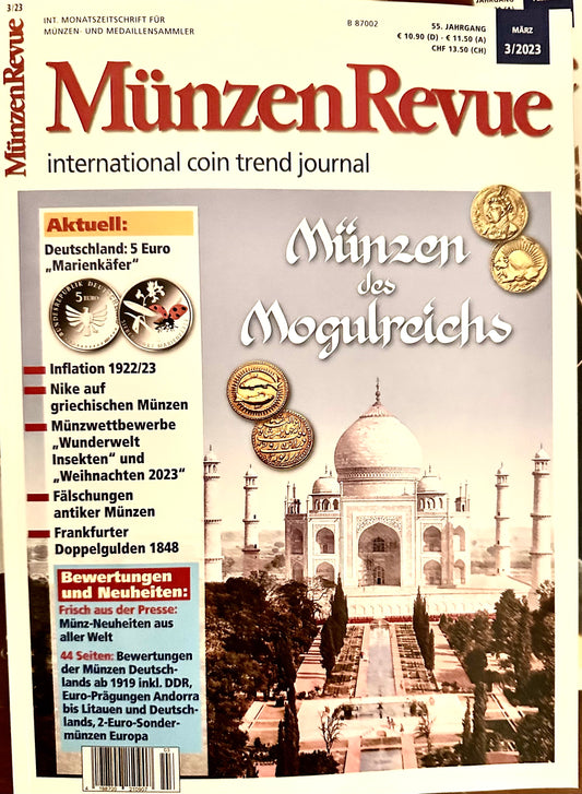 Münzen Revue Ausgabe 2023 auch als Jahresabo hier erhältlich - Le Grand Mint