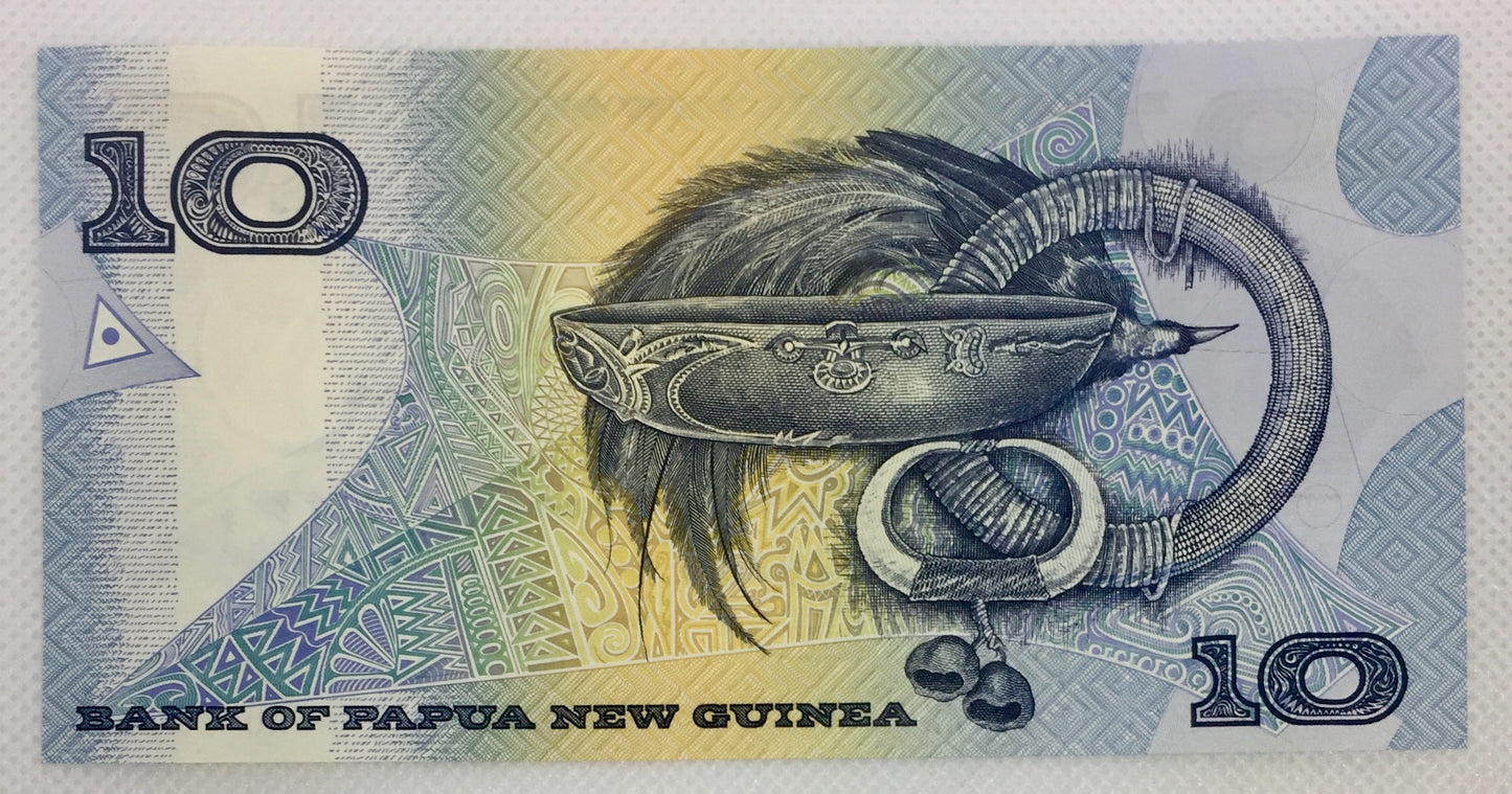 PAPUA-NEUGUINEA | 10 KINA BANKNOTE 1998 UNC