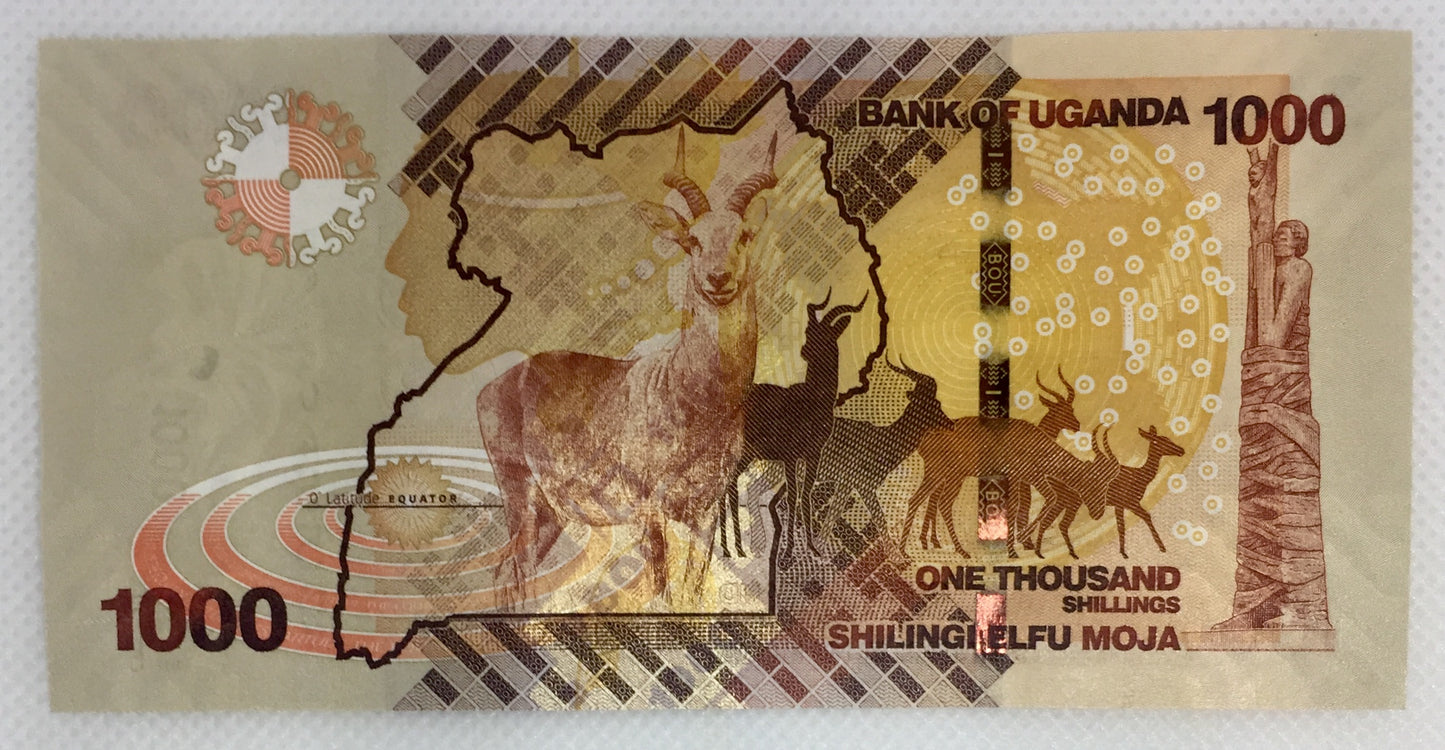 UGANDA | 1000 SHILLINGS 2017 BANKNOTE UNC