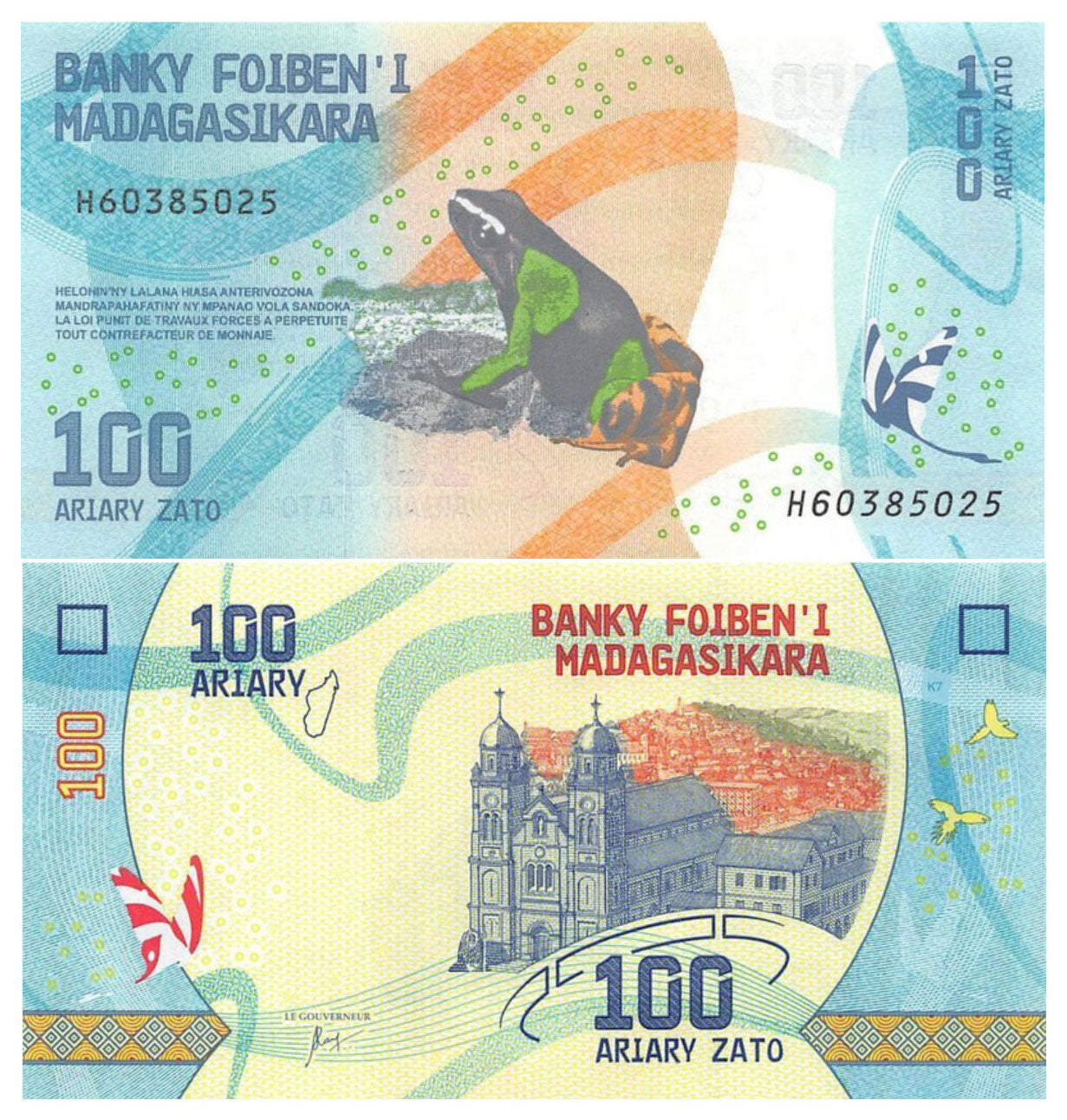 Madagaskar 2017 | Banknoten-Set UNC 100, 200, 500, 1000 Ariary