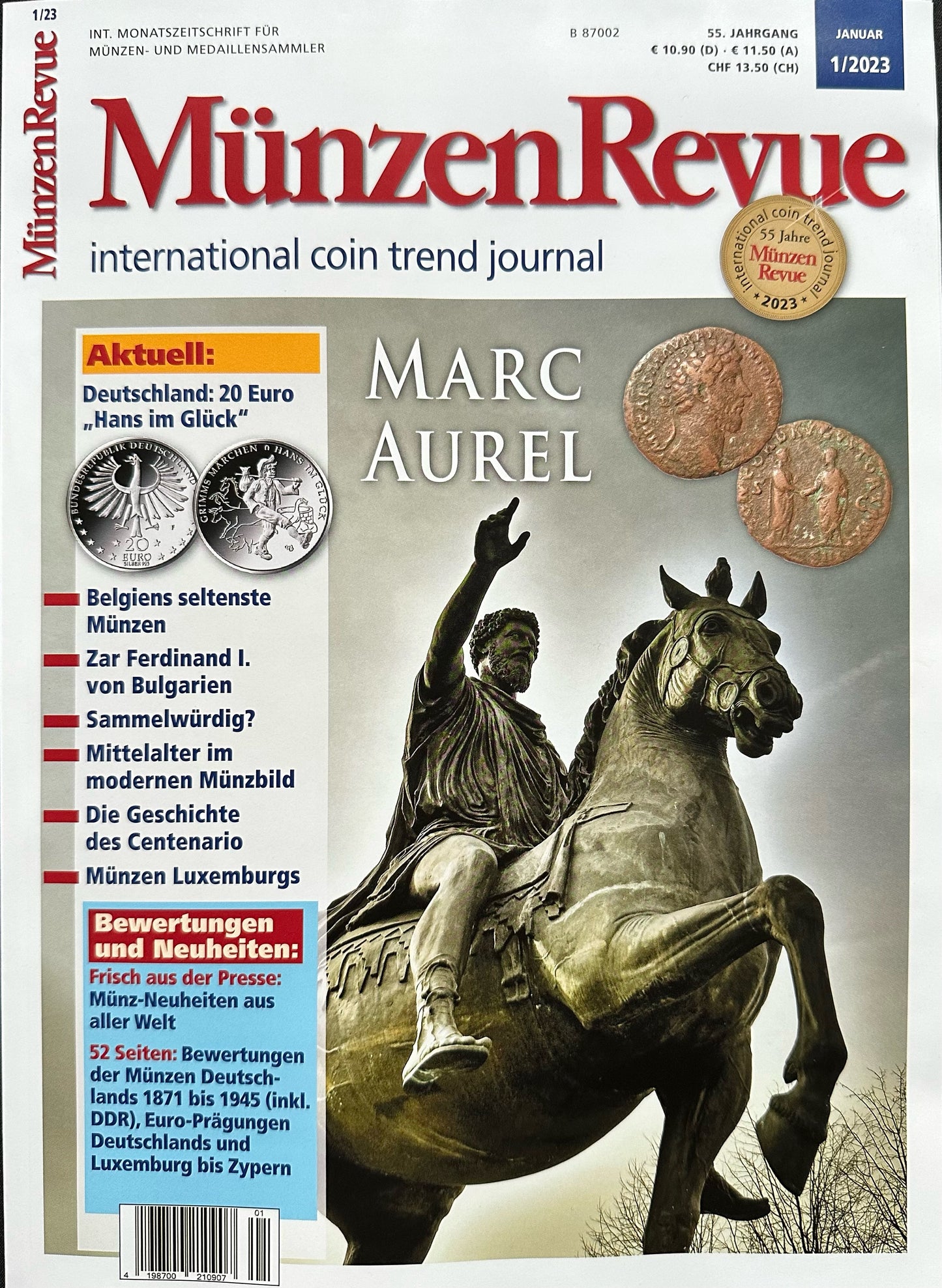 Münzen Revue Januar 2023 auch im Abo bei Le Grand Mint erhältlich!