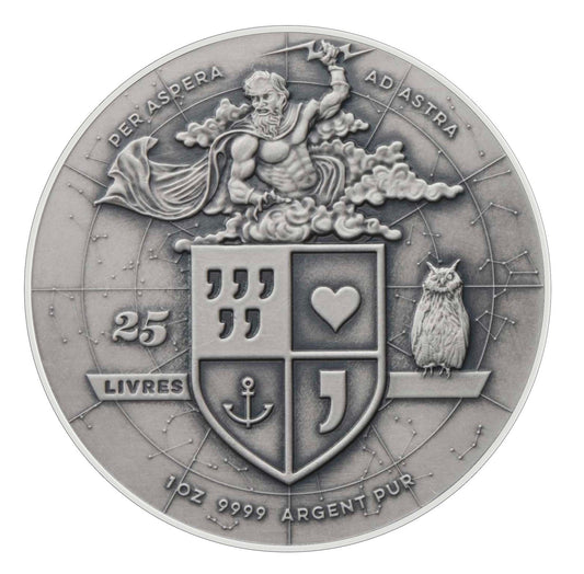 Mythos | Die Verführung Europas 2021 | 1 Oz 9999 Silber Antique Proof