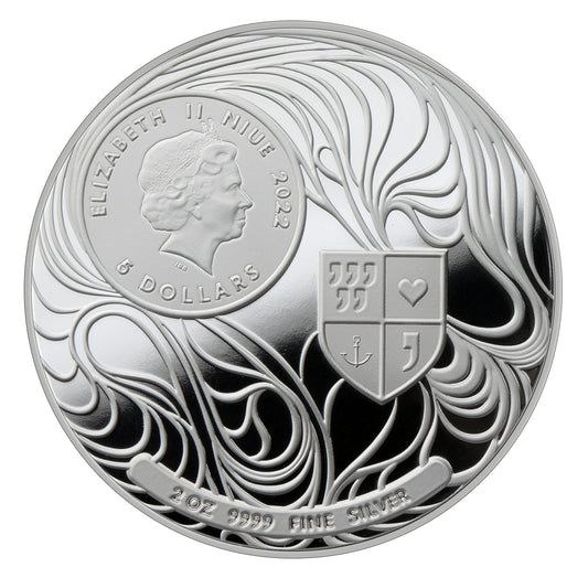 LIBERTY 2022 | FORTRESS 2 Oz 9999 Silbermünze 5$ Niue w/ COA & FF