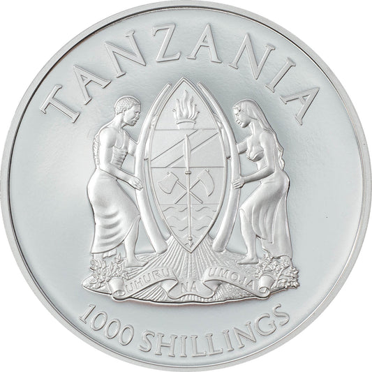 Pegasus 2022 | Tansania 1 Oz 999 Silbermünze | 1000 Shillings