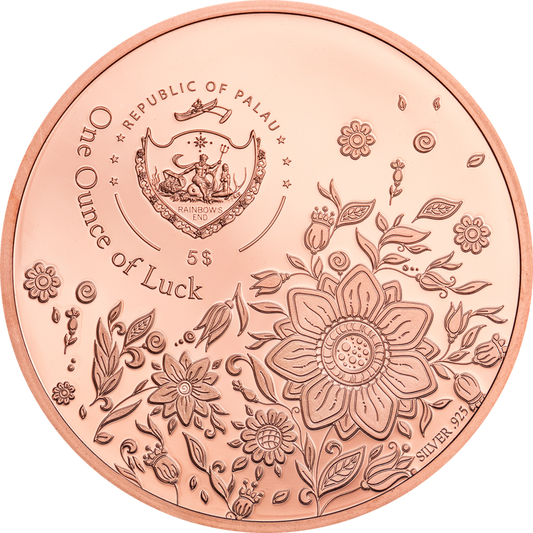 ounce of luck 925 silbermünze palau 2020
