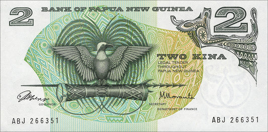 PAPUA-NEUGUINEA | 2 KINA 1975 BANKNOTE UNC