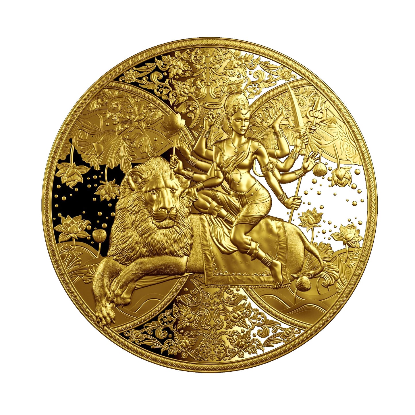 Durga Gold 10 g Finegold Bullion Coin Motivseite