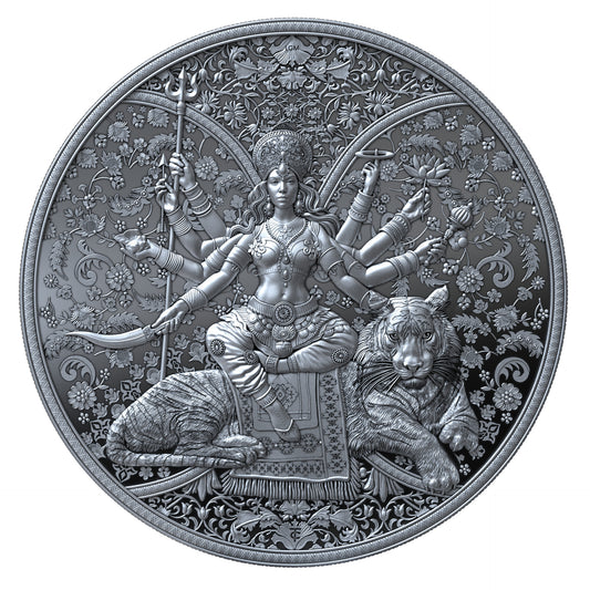 Durga 2026 | Cameroon 2000 Francs CFA 
1 Oz 9999 Ag Proof