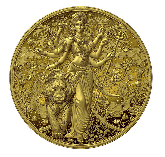 DURGA 2025 | GOLD-ANLAGEMÜNZE 9999 1 g Proof | Kamerun 2000 Francs CFA