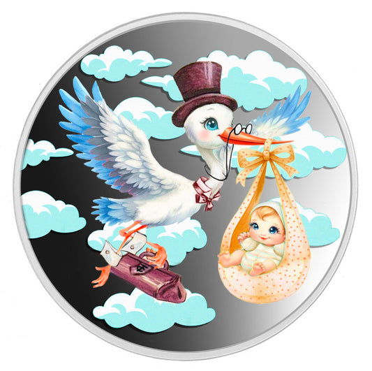 JOY OF BIRTH 2024 | Silbermünze 1/2 Oz Proof | Ghana 2 Cedis