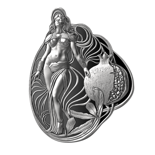 LIBERTY 2025 Prudence | 2 Oz 9999 Silbermünze 5$ Niue | Shaped Ultra High Relief Proof Coin (Kopie)