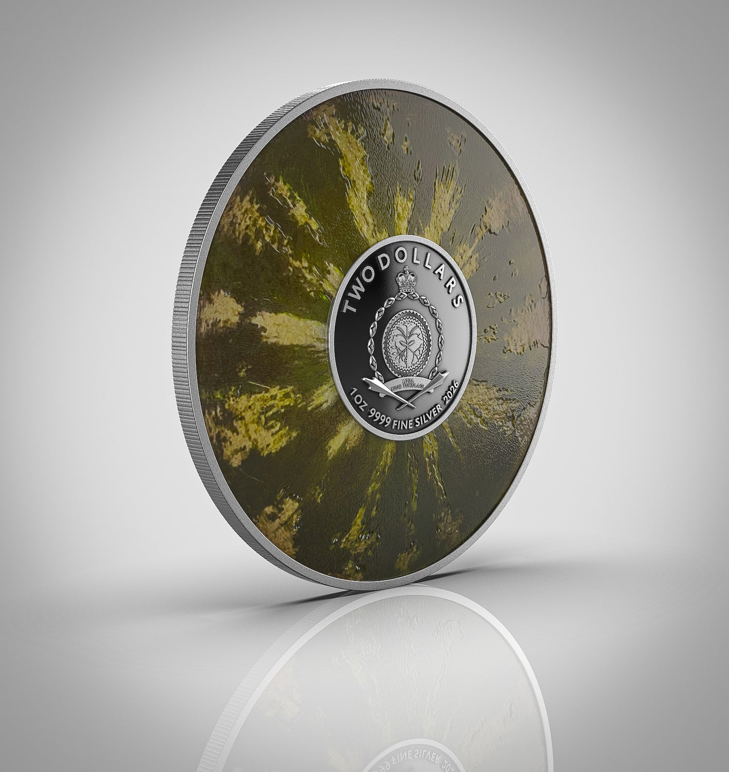 Watermelone 2026 | 1 Oz 9999 Silbermünze Niue 5 Dollars | Domed Colored