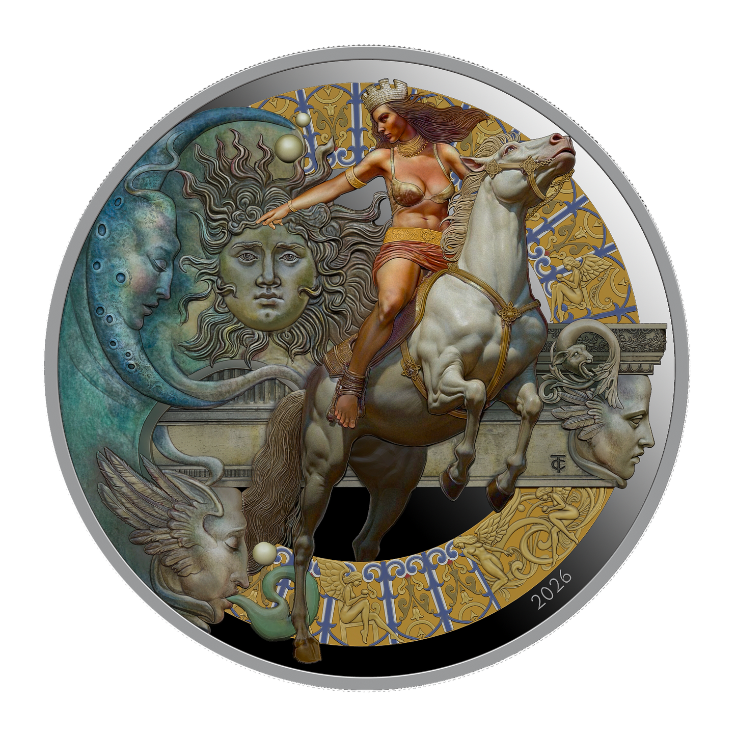 QUEEN OF CREATIVITY 2026
2 oz 9999 Ag | Ultra High Relief | Colored Proof (222 pcs)