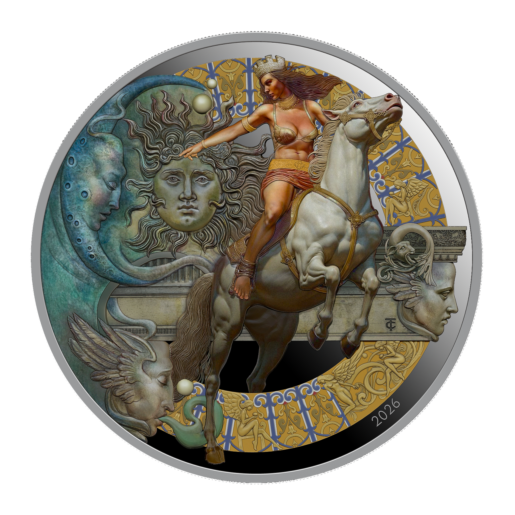 QUEEN OF CREATIVITY 2026
2 oz 9999 Ag | Ultra High Relief | Colored Proof (222 pcs)