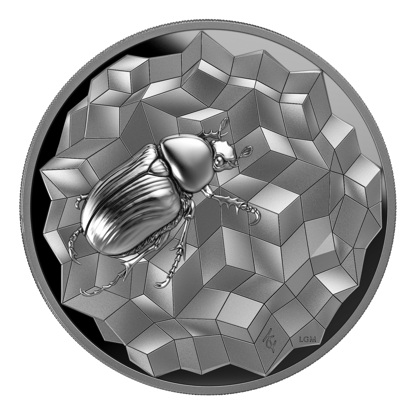 ÉNTOMA 2025 | SCARABEO 1 OZ 9999 SILBERMÜNZE Ultra-Hochrelief Proof