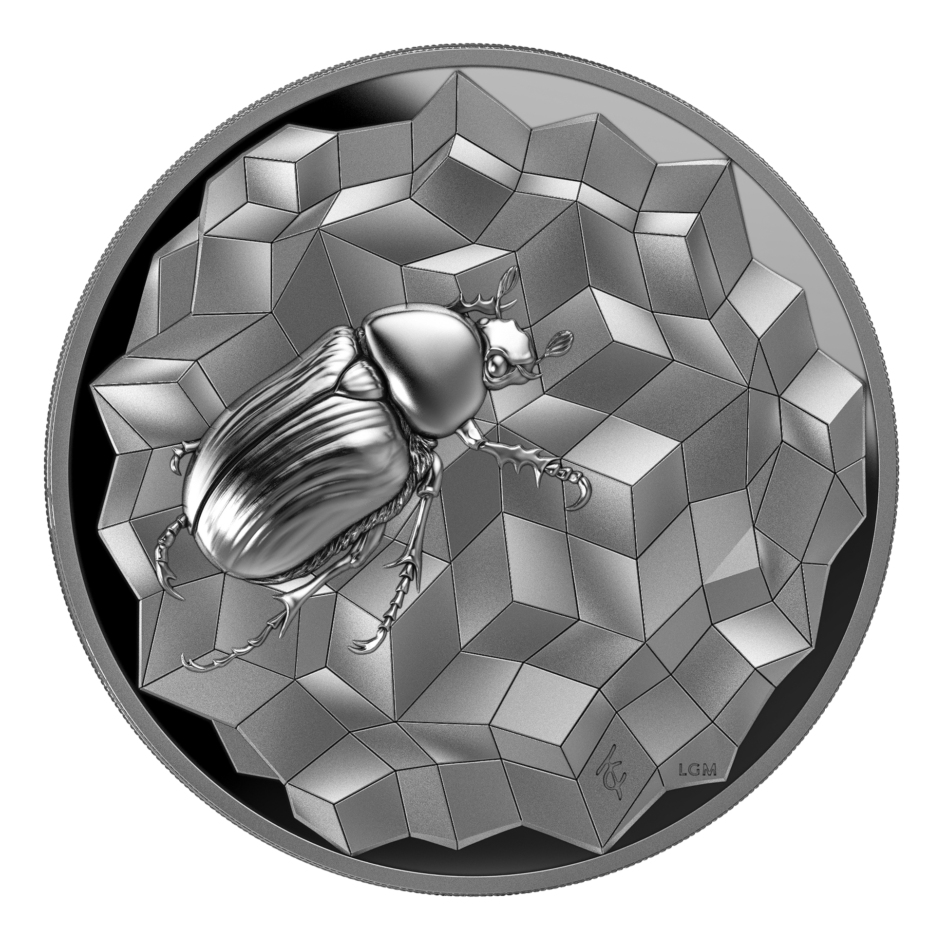 ÉNTOMA 2025 | SCARABEO 1 OZ 9999 SILBERMÜNZE Ultra-Hochrelief Proof