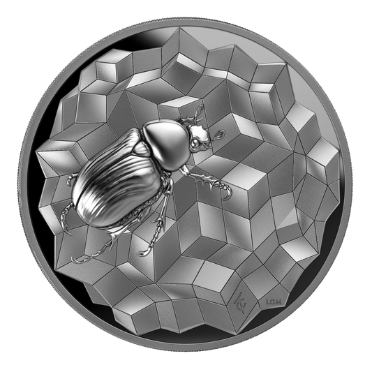ÉNTOMA 2025 | SCARABEO 1 OZ 9999 SILBERMÜNZE Ultra-Hochrelief Proof