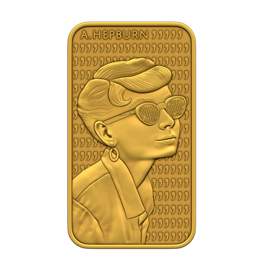 CELEBRITIES AUDREY GOLD 2025 | GOLD-ANLAGEBARREN 9999 0,5 g Proof