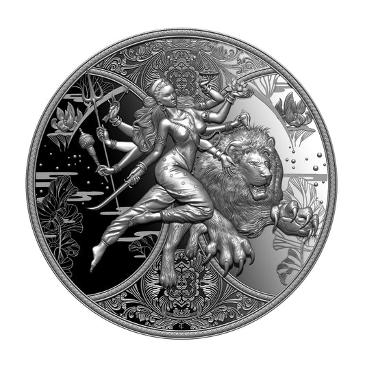Durga 2024 Silver coin, Silbermünze Cameroon