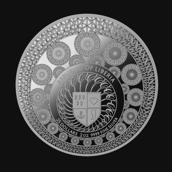 LION VS. BULL 2026 | LIBERIA 25 DOLLARS | 2 OZ 9999 FINE SILVER COIN COLORED PROOF