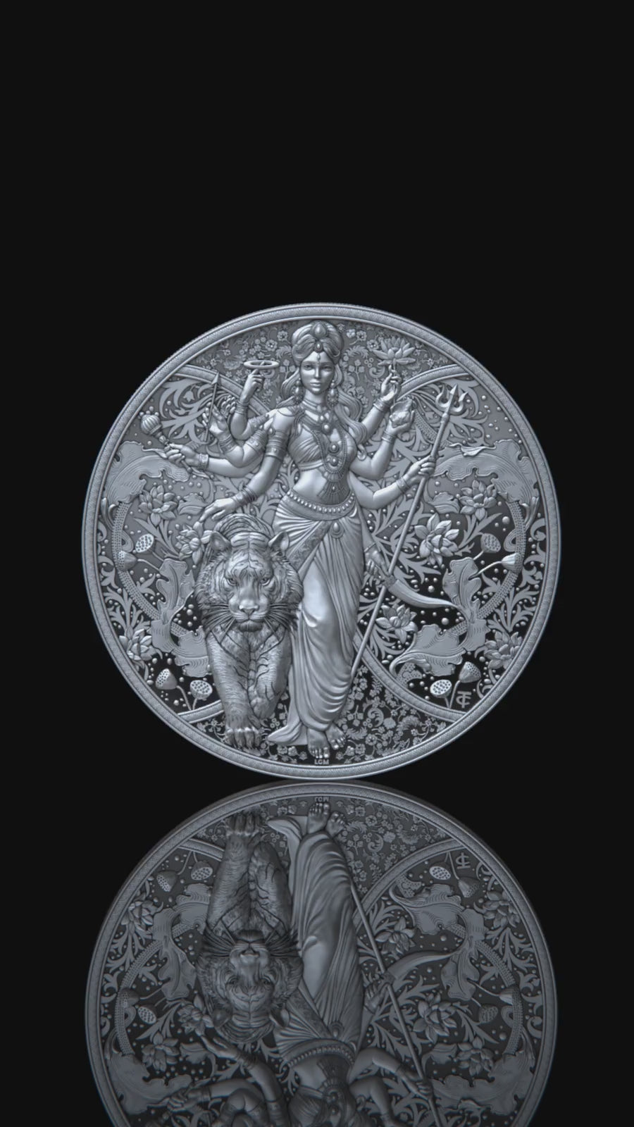 Durga Silbermünze 2025 Proof 