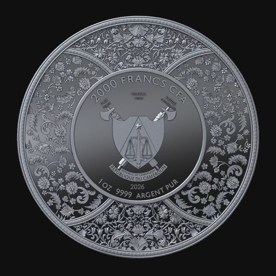 Durga 2026 | Cameroon 2000 Francs CFA 
1 Oz 9999 Ag Proof