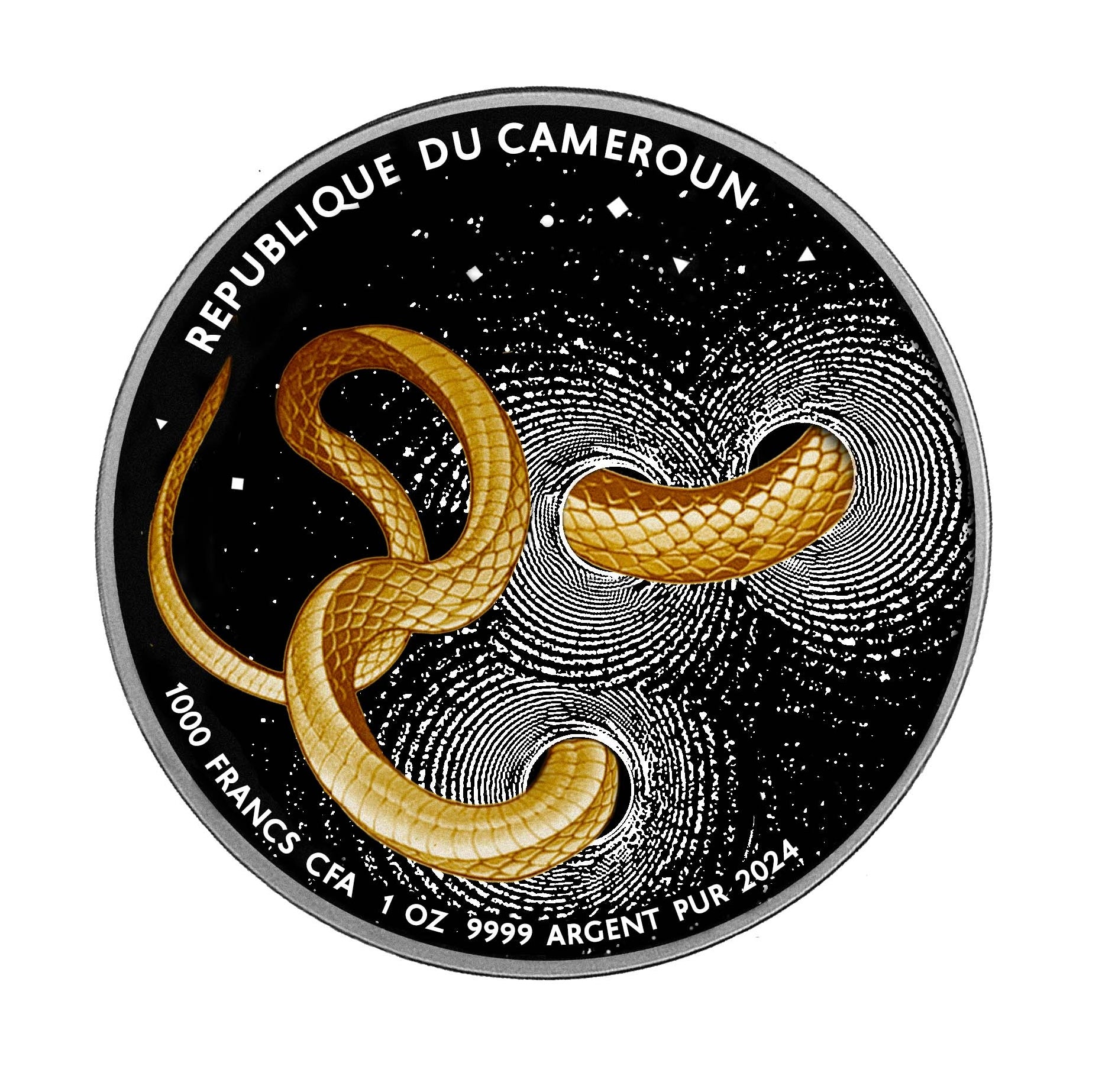 Snake Cameroon Coin 1 oz Silver Le Grand Mint