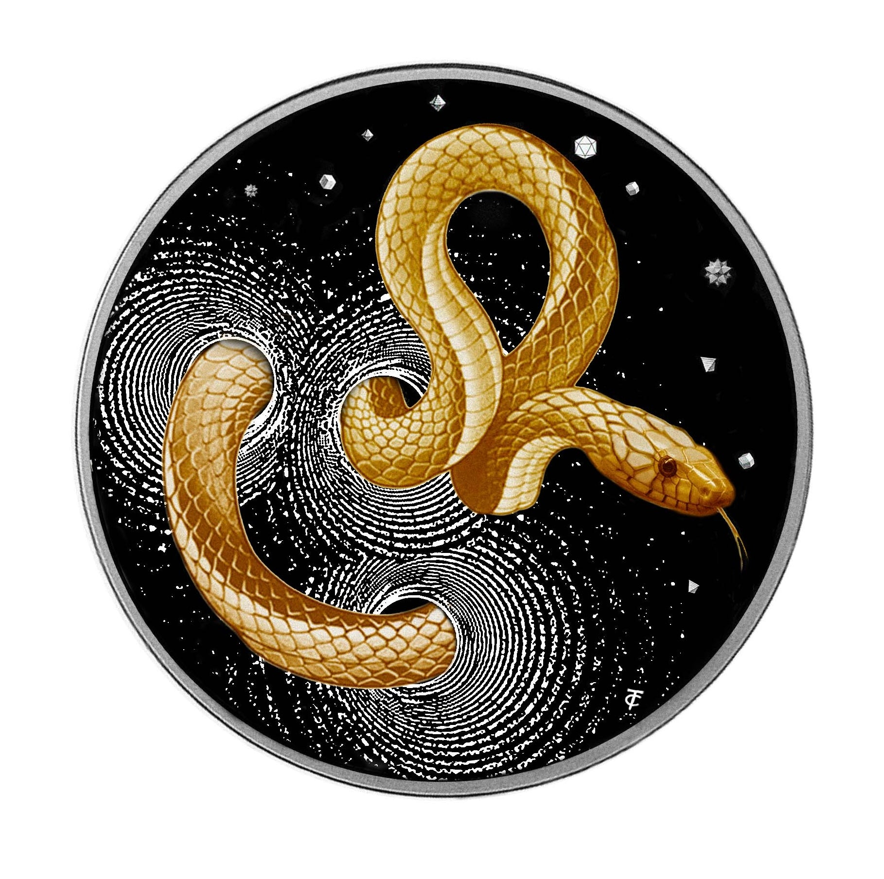 Snake Cameroon Coin Silver Le Grand Mint