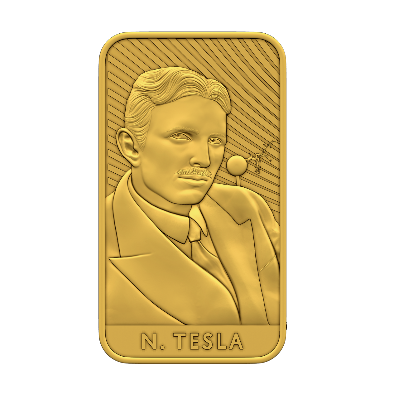 GENIUS TESLA GOLD 2025 | GOLD-ANLAGEBARREN 9999 0,5 g Proof