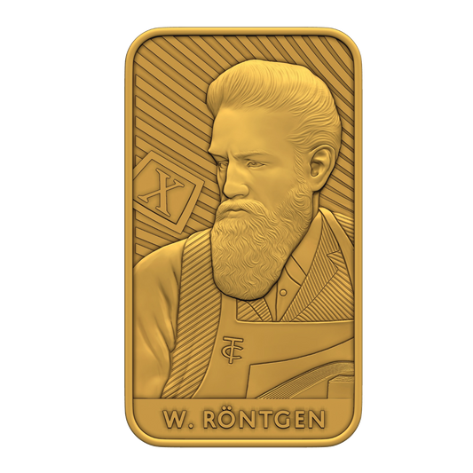 GENIUS RÖNTGEN (X-ray) GOLD 2025 | GOLD-ANLAGEBARREN 9999 0,5 g Proof