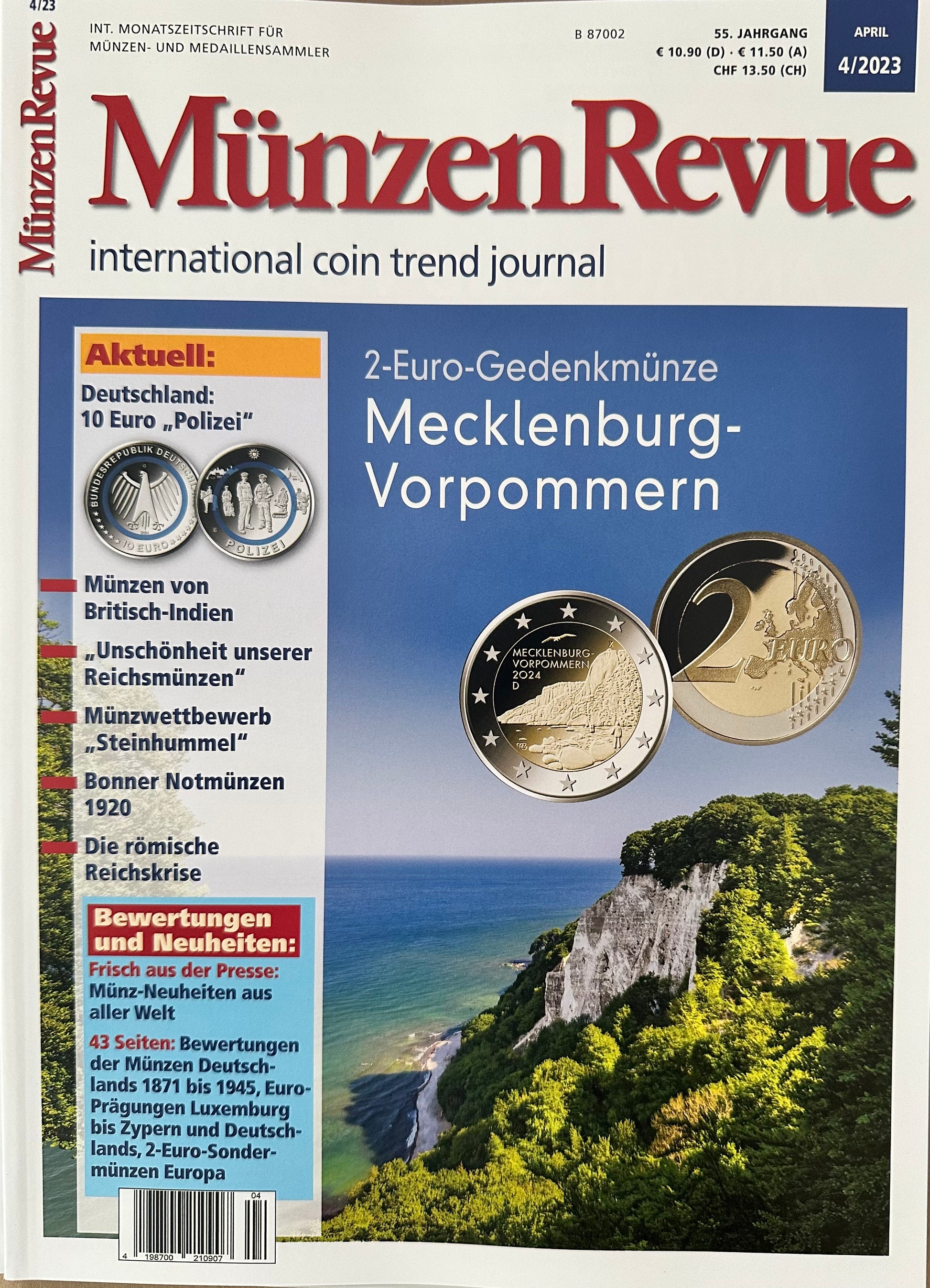 Münzen Revue Ausgabe 2023 auch als Jahresabo hier erhältlich - Le Grand Mint