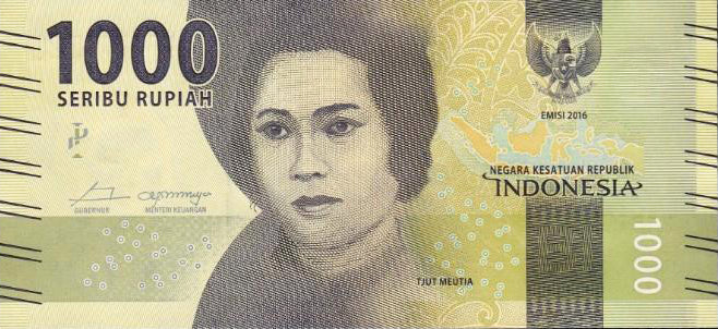 INDONESIEN 1000 RUPIAH | BANKNOTE 2016 UNC