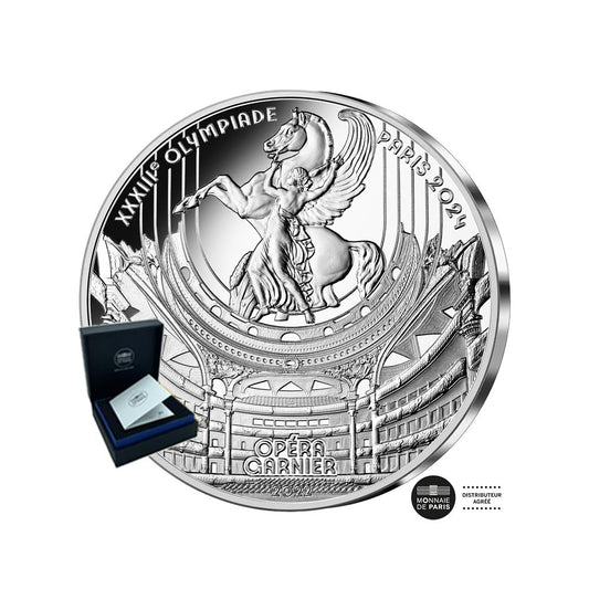 Paris 2024 Olympische Spiele - Die Opéra Garnier - 10€ Silbermünze - PP 2022 - Le Grand Mint