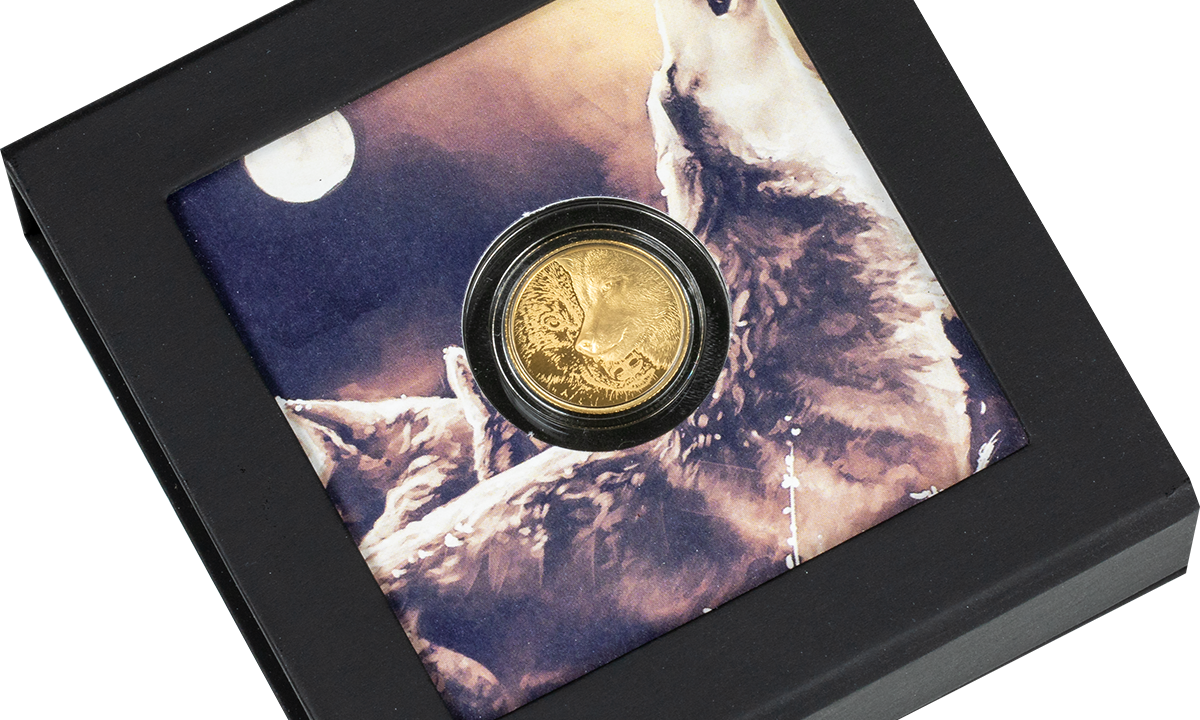 Mystic Wolf 1/10 oz Goldmünze 9999 Ultra High Relief Proof - Le Grand Mint