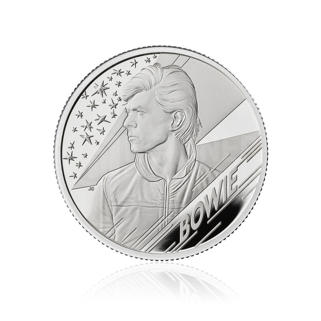 Music Legends Silbermünze David Bowie 2020 Silver Coin 1/2 oz PP - Le Grand Mint