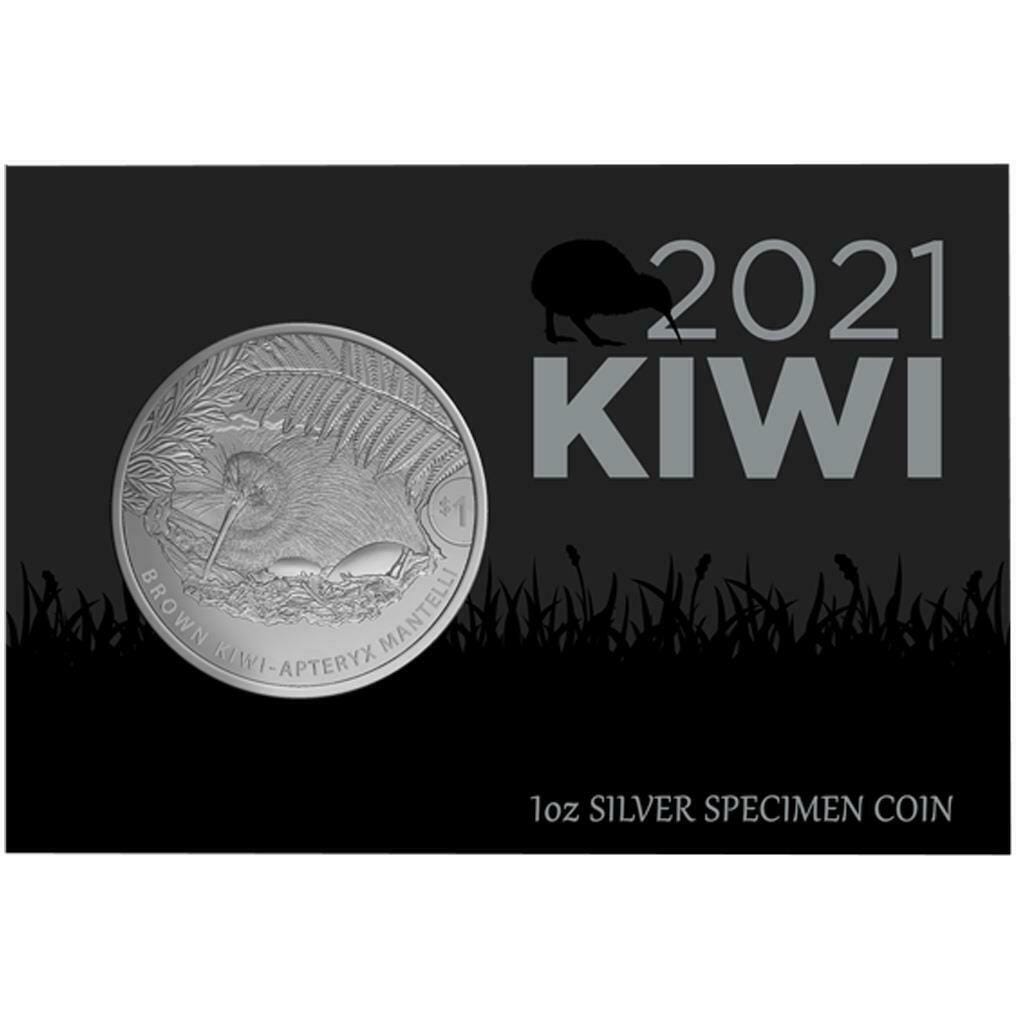 Brown Kiwi Silbermünze
