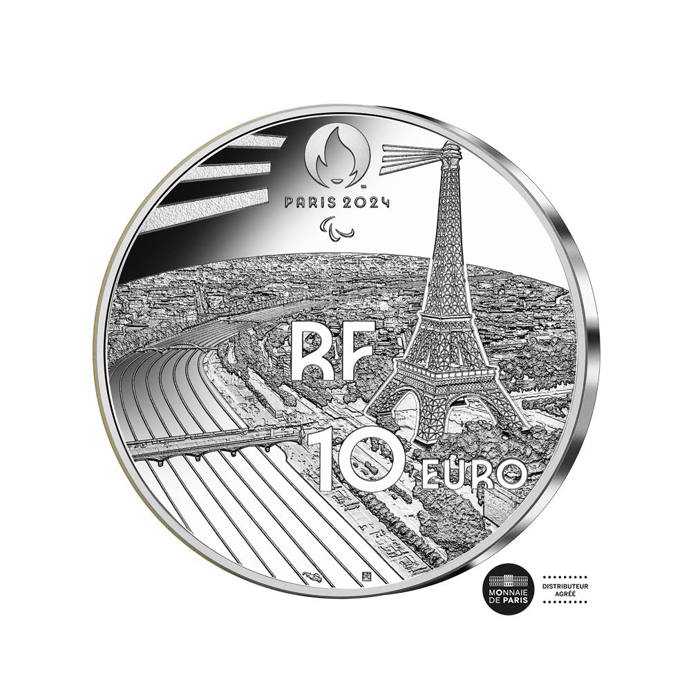 Paris 2024 Olympische Spiele - Place de la Concorde - 10€ Silbermünze PP 2022
