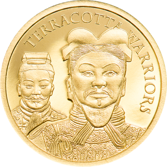 Golden Terracotta Warriors 9999 Goldmünze COOK ISLANDS - Le Grand Mint