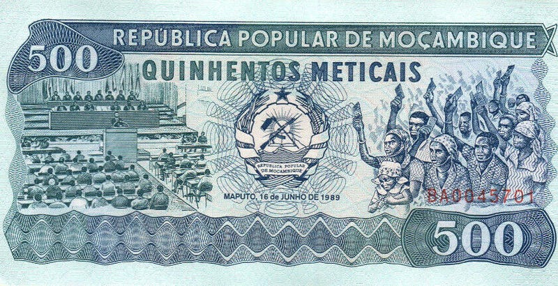 MOSAMBIK 500 Meticais 16/06/1989 UNZ - Le Grand Mint