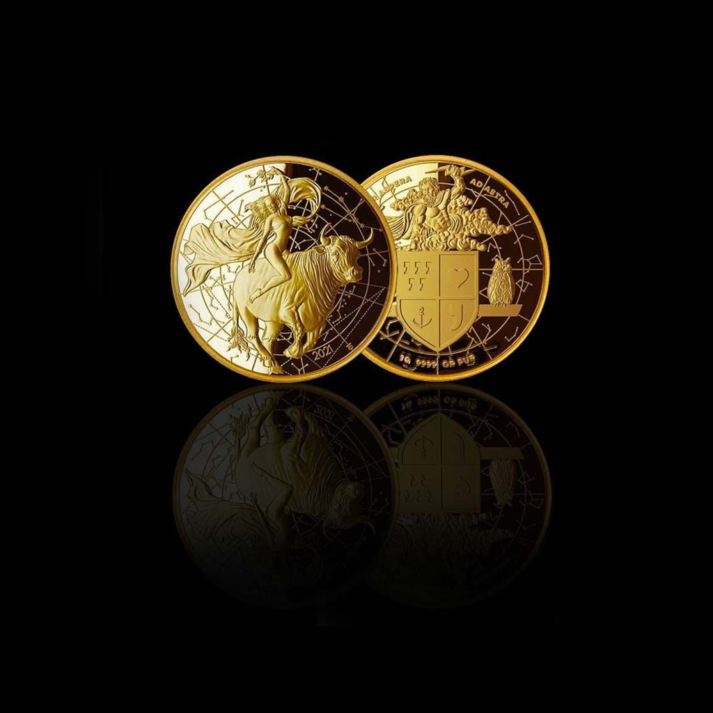 Myth | The seduction of europa | 1 g 9999 proof gold bar - Le Grand Mint