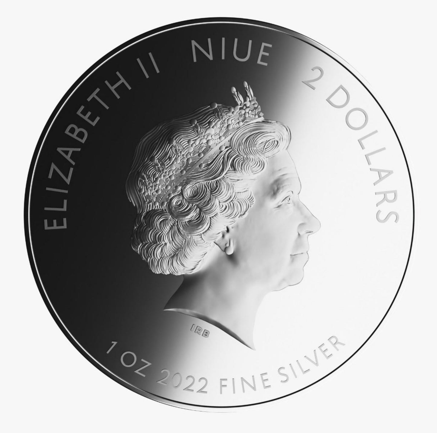Celebrities Diana 2022 | Niue 2 Dollar 9999 Silbermünze | Hochrelief Proof Gefärbt