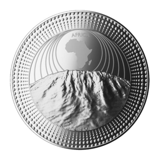 Kontinente Afrika Kilimandscharo 2 Oz Silbermünze Le Grand Mint